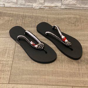 GAP FLIP FLOPS WITH STRAP EMBELLISHMENT - Size: 10